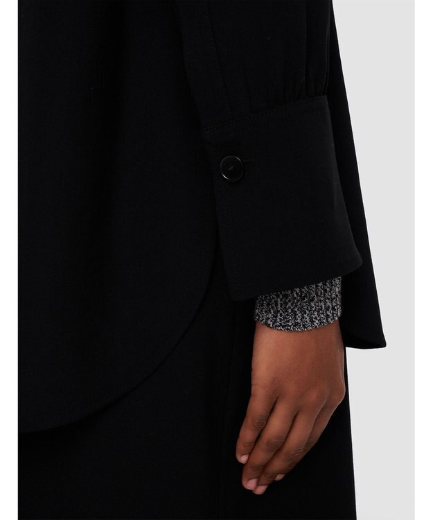JOSEPH フルイドツイル　ユーティリティシャツ Black