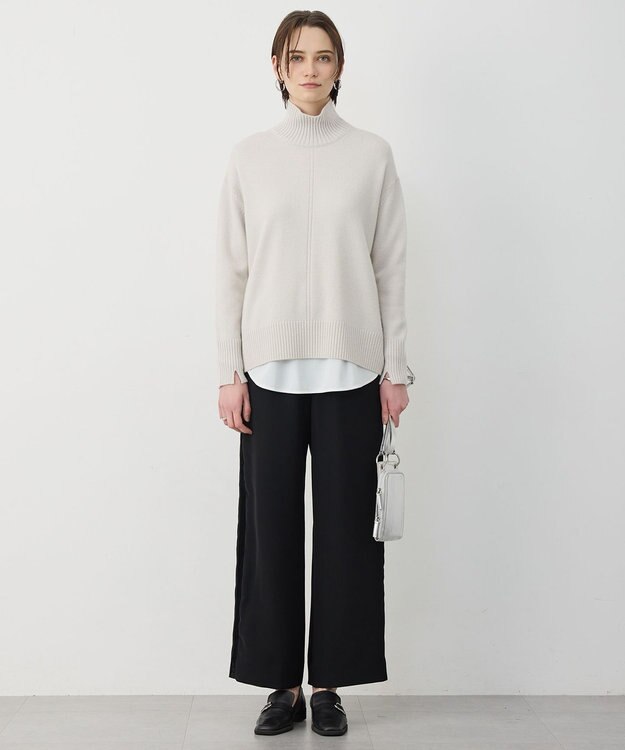 ICB ベルベットライン トラックワイドパンツ ブラック