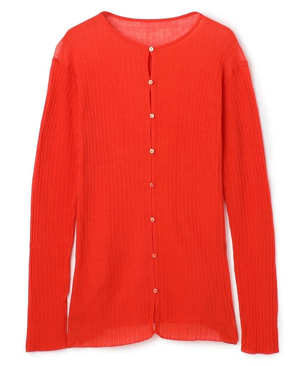 uncrave ランダムリブシアーニット カーディガン スカーレット