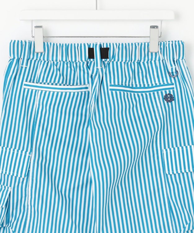 PW CIRCULUS 【高通気 / 軽撥水 / 軽量のDotAir 使用】【MEN】ストライプ柄ショーツ サックスブルー系2