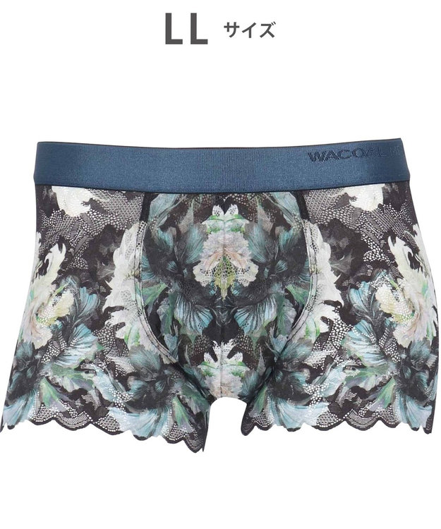 WACOAL MEN WACOAL MEN ボクサーパンツ 【レースボクサー】 フロント快適グラマラス 通気性 前閉じ 下着 メンズ WT3827 /ワコールメン ブラック