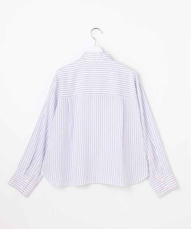 自由区 L 【SHIHOさん着用】SOMELOSドルマンスリーブ ブラウス モーヴストライプ