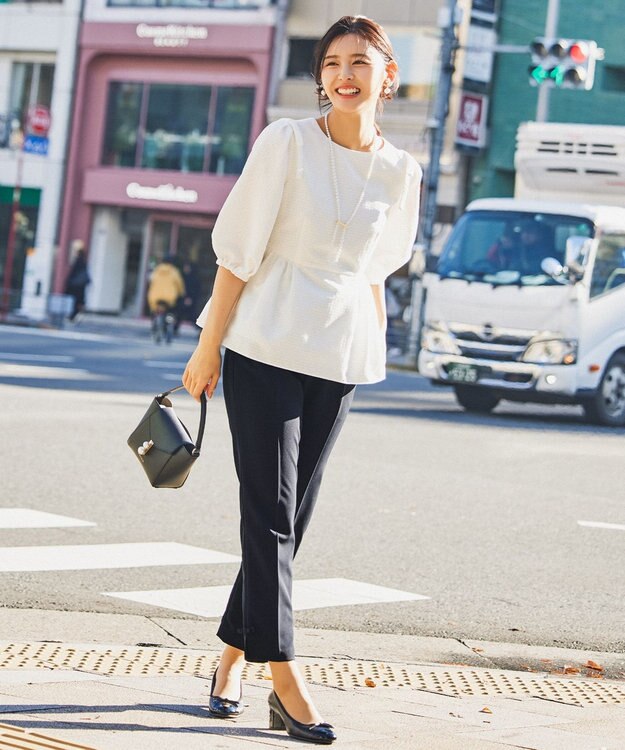 TOCCA 【大人百花掲載・晴雨兼用・抗菌防臭・防水】RIBBON BALLET RAINPUMPS バレエ レインパンプス ブラック系