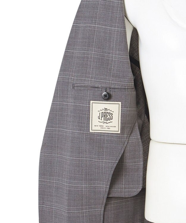 J.PRESS MEN 【WEB・一部店舗限定】ファンシ－チェック スーツ ライトグレー系4