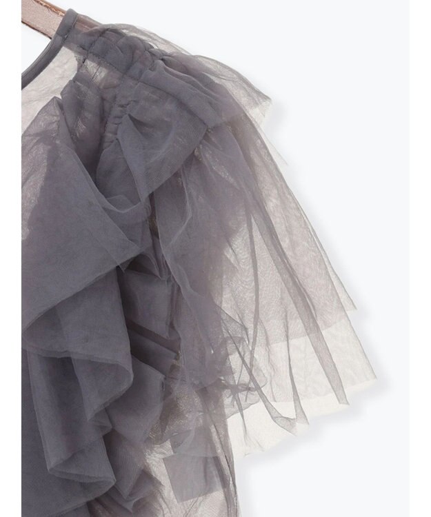 Te chichi 【セレモニーアイテム】チュールフリルレイヤードボレロ グレー