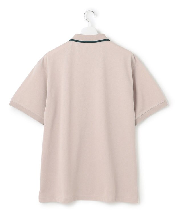 J.PRESS YORK STREET 【UNISEX】ブルドックワンポイント ポロシャツ ライトグレー系