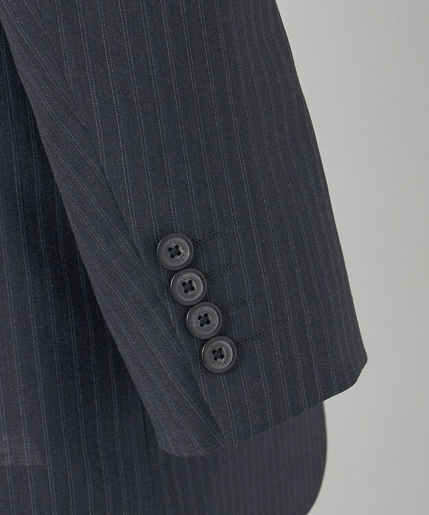 GOTAIRIKU 【御幸毛織】Superio160 ウールモヘヤシルクカシミヤ　スーツ（グレーストライプ） グレー系1