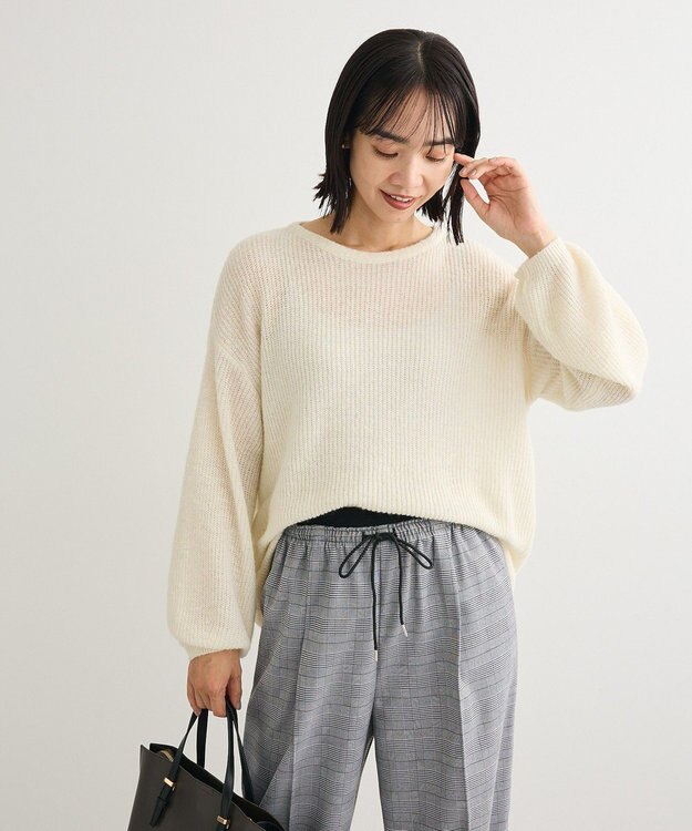 Green Parks シアーゆったりニットプルオーバー