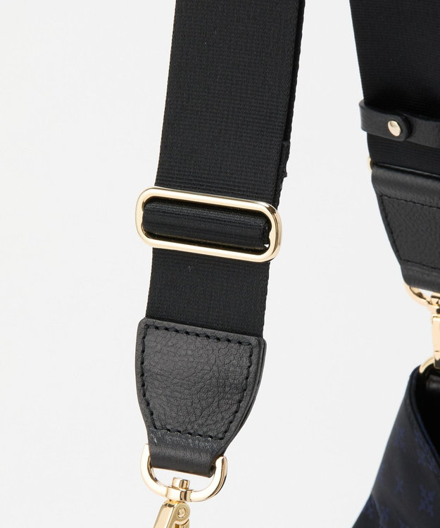russet ナイロンジャガード2WAYショルダーバッグ(CE-1622) Black/Navy