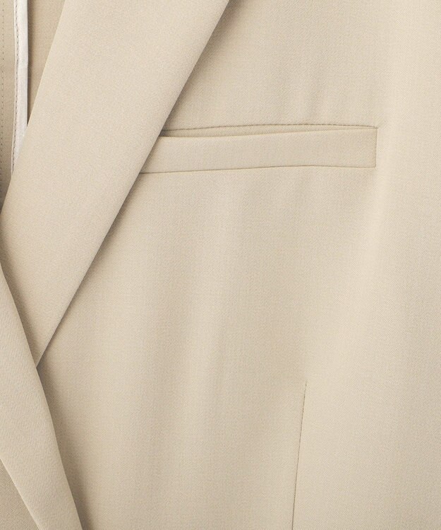 YECCA VECCA ハーフスリーブクロップドジャケット Gray Beige