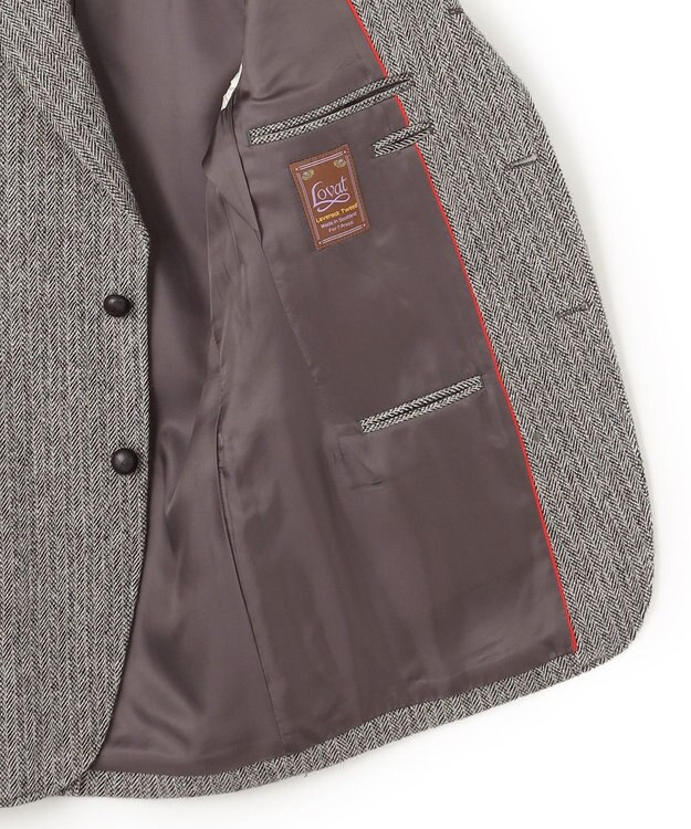 J.PRESS MEN 【KING SIZE】【定番】LOVAT LAVEROCK TWEED ヘリンボンツイードジャケット グレー系1