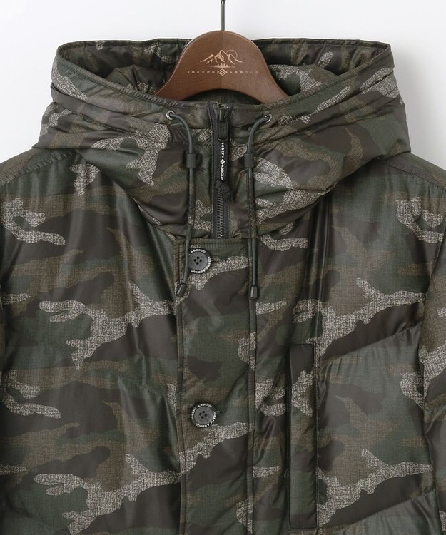 JOSEPH ABBOUD MOUNTAIN 【ECOファー/撥水/9ポケット】カモフラージュ ダウン コート カーキ系6