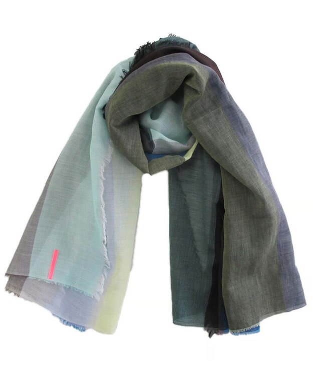 POLS 播州織 極細コットンストール Sサイズ ブルー