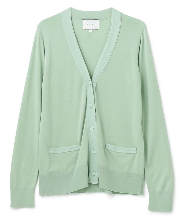 BEIGE， 【WEB限定】KINABALU / ニットカーディガン Sage