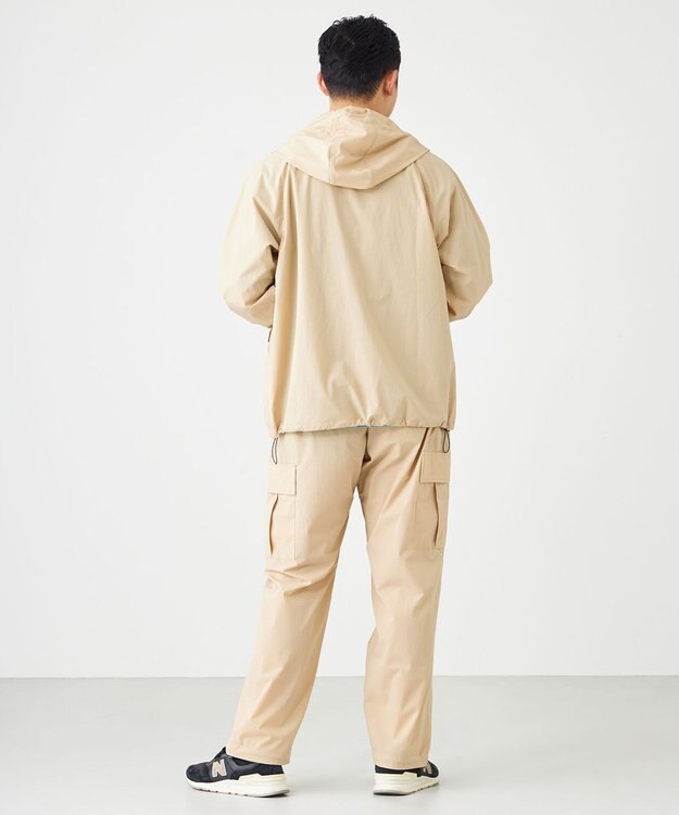 SHARE PARK MENS 【撥水・UVカット・ストレッチ・軽量 】パッカブルマウンテンパーカー（Lサイズ） ベージュ系