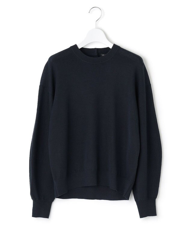 23区 ウールブレンド バック パール ニット ネイビー系