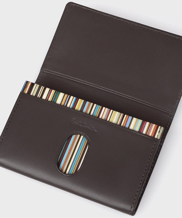 Paul Smith ベジタンストライプ 名刺入れ グレー