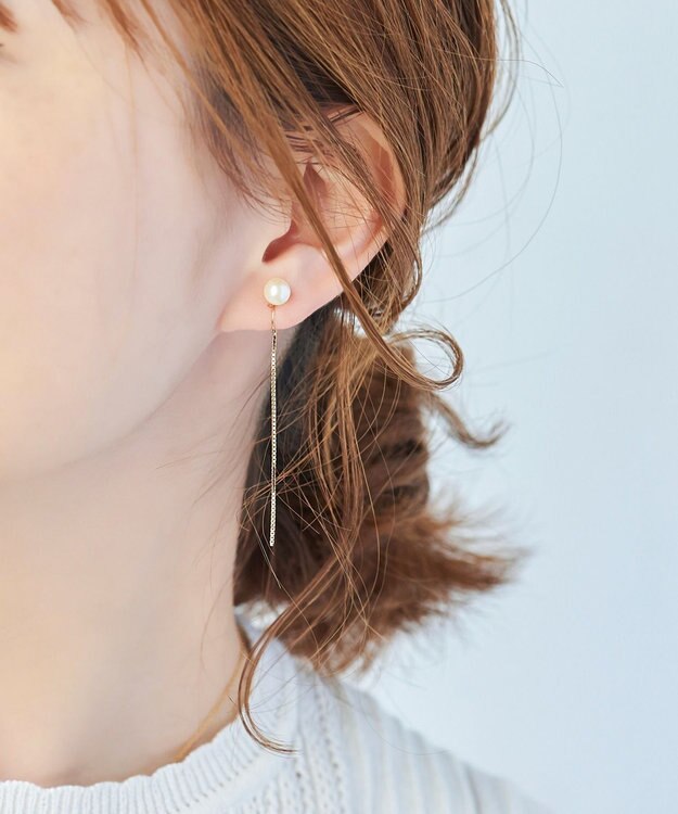 Phoebe 2wayベーシックパールエレガントイヤリング ゴールド