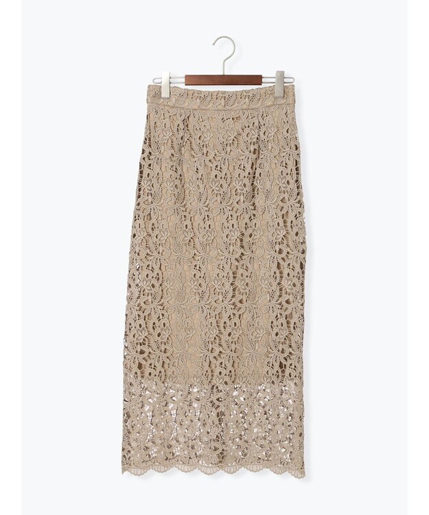 Te chichi ケミカルレースナロースカート《2025Autumn catalog vol.2 item》 ベージュ