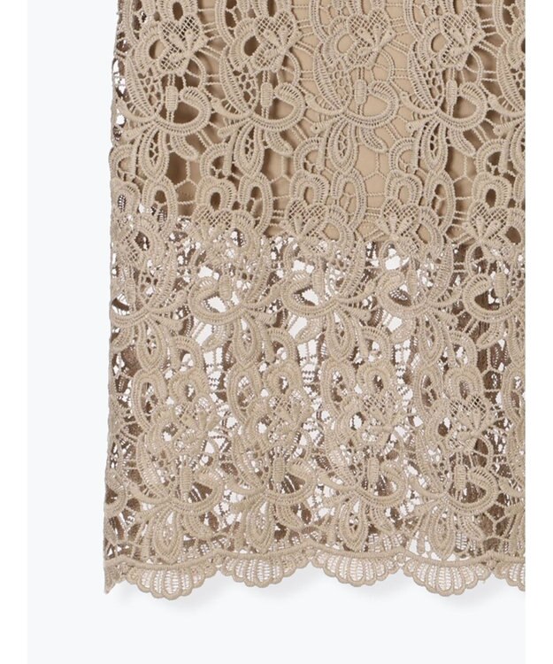 Te chichi ケミカルレースナロースカート《2025Autumn catalog vol.2 item》 ベージュ