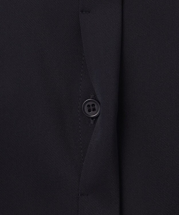 ANY SIS 【洗える】トロミシャツカラー ブラウス ネイビー