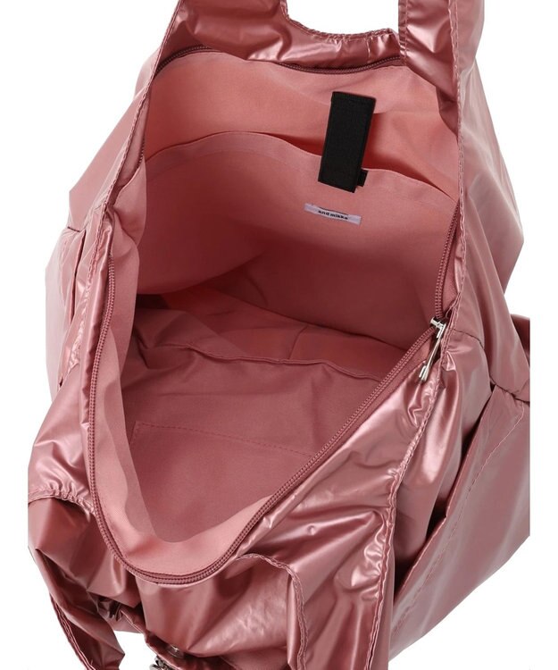 Green Parks ａｎｄｍｉｋｋａ　ドロストバルーンメタリックトート Pink