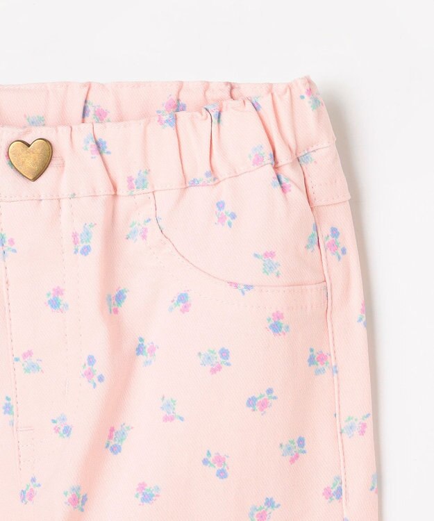 ANY KIDS 【洗濯機可能】ときめきストレッチ 総柄パンツ 花柄