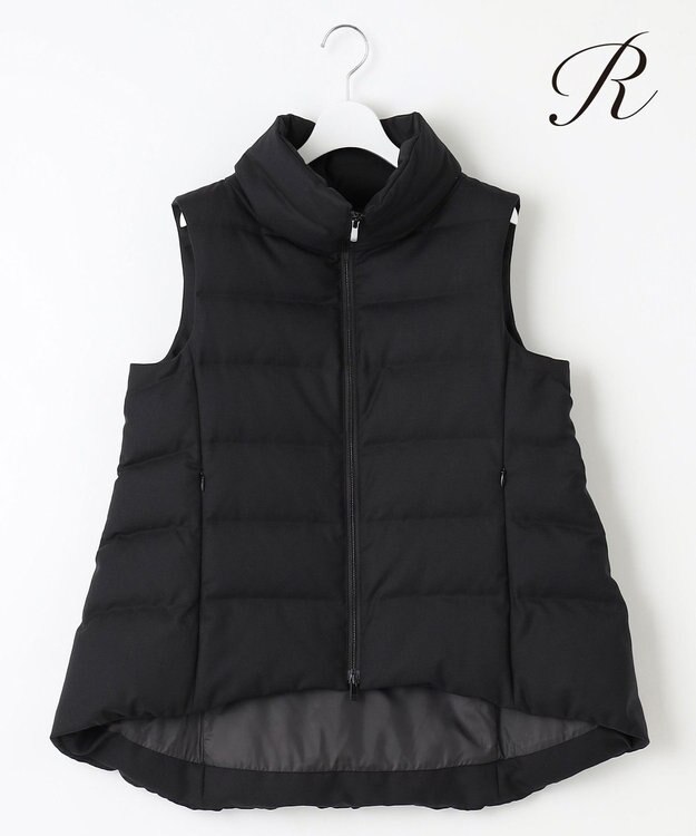 23区 【R(アール)】ウールダウンベスト ブラック系