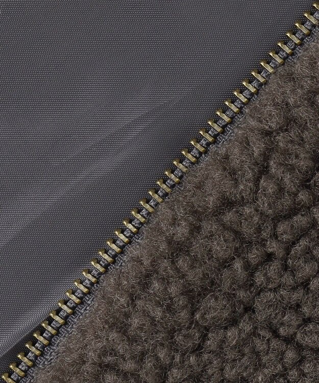 J.PRESS KIDS 【100-130cm】スタンドカラー ボア ブルゾン ブラウン系