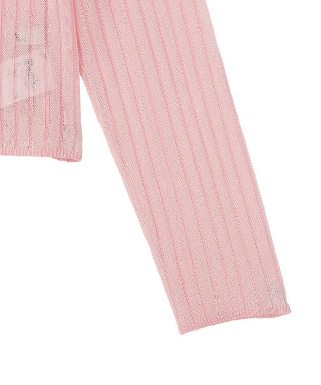 earth music&ecology シアーリブカーディガン Pink