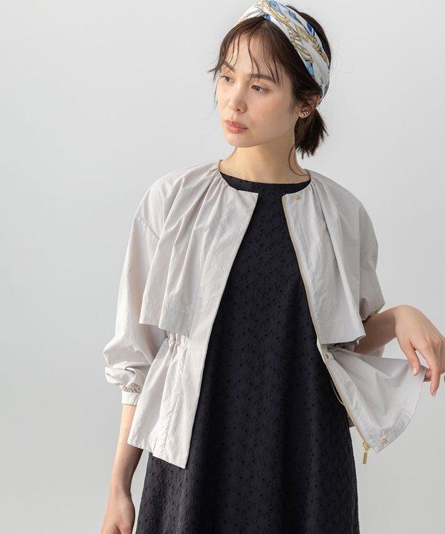 組曲 L エアリーブルゾン グレージュ系