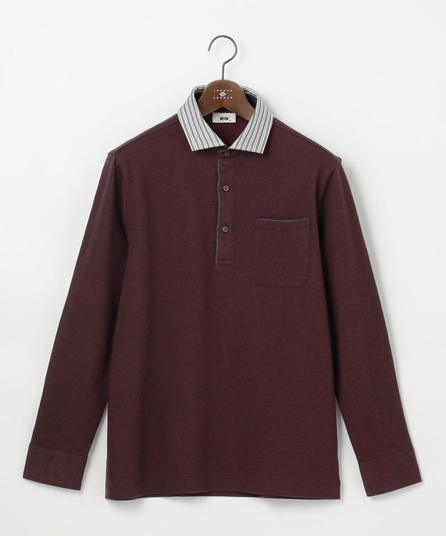 JOSEPH ABBOUD 【軽量・保形・快適な肌触り】ウィンターダディポロ ワイン系1