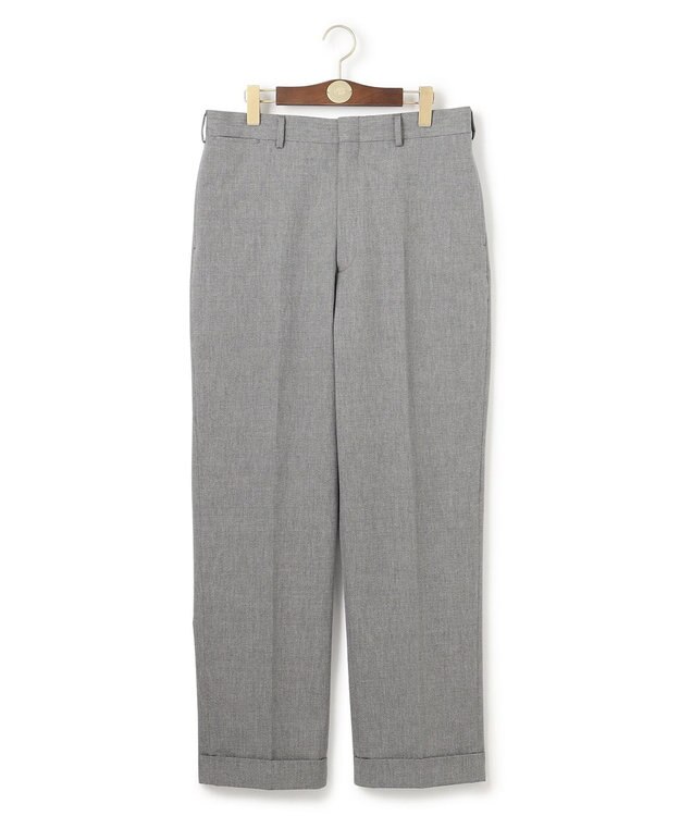 J.PRESS MEN 【J.PRESS ORIGINALS】Magic Cuba Wool Cotton Hopsack New Piped Stem Slacks ライトグレー系