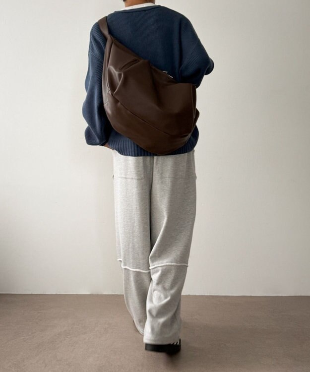 WEGO 【ユニセックス着用ITEM】タックポケットBIGショルダー ブラウン