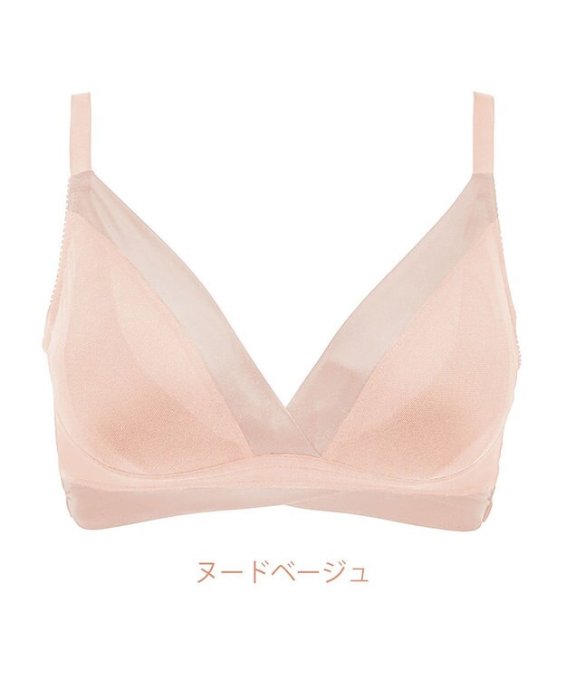 BRADELIS New York 【BRADELIS Me / ノンワイヤーブラ】ハグミーブラレット ソフト補整 楽にナチュラルな谷間を作る補正ブラジャー ME118307 ヌードベージュ