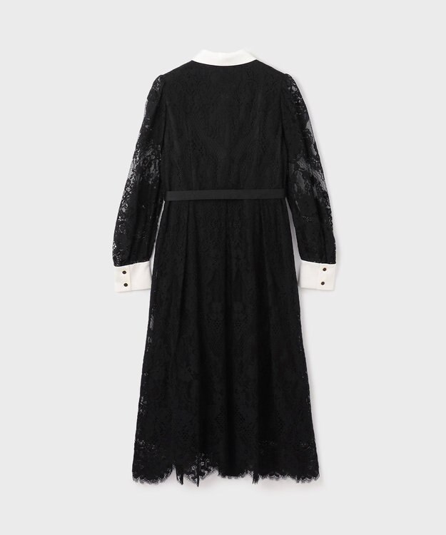 GRACE CONTINENTAL コードレースシャツドレス ブラック