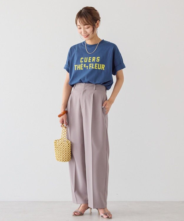 AMERICAN HOLIC 美・美・美ワイドパンツ Gray Beige