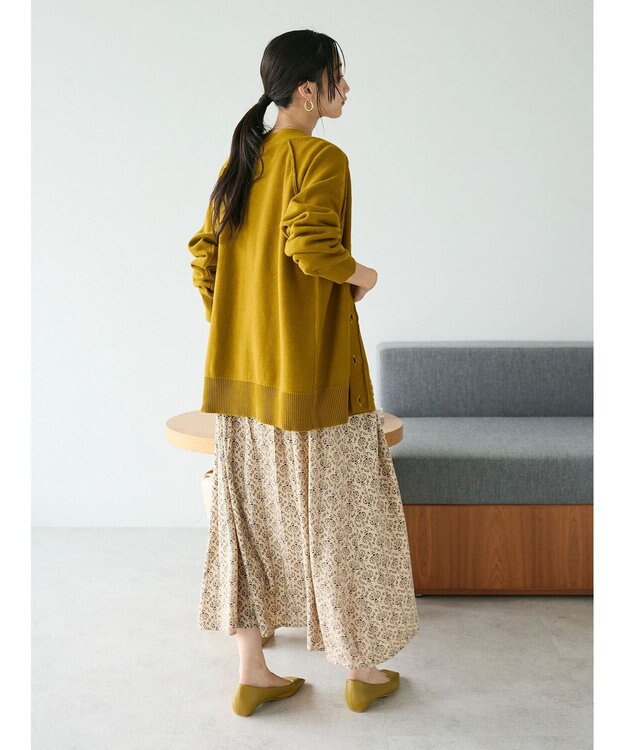 CRAFT STANDARD BOUTIQUE アウトリンキングニットカーディガン Mustard