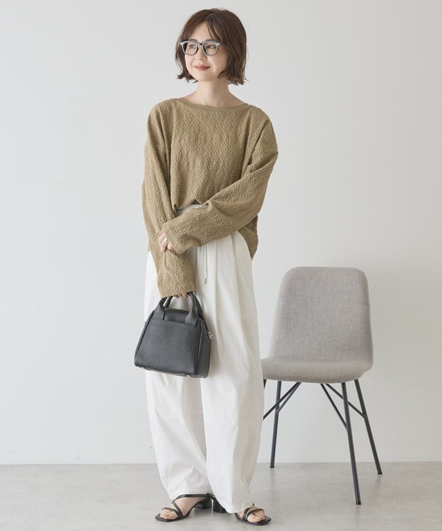 AMERICAN HOLIC 総レースプルオーバー Khaki