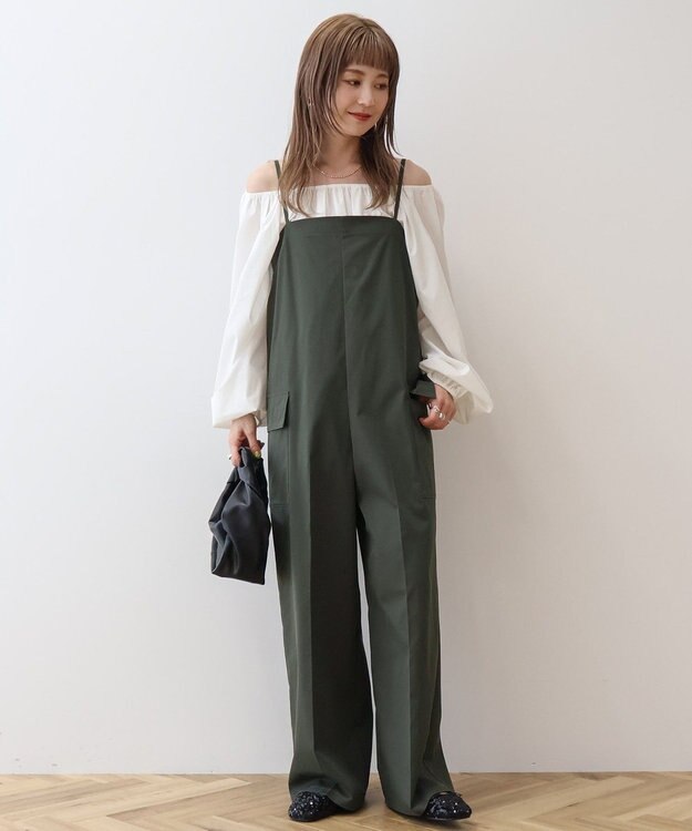 AMERICAN HOLIC カーゴポケットキャミサロペット Khaki