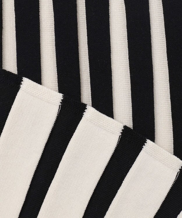 JOSEPH 【洗える】ストライプ　タンクトップニット Oyster White/ Black