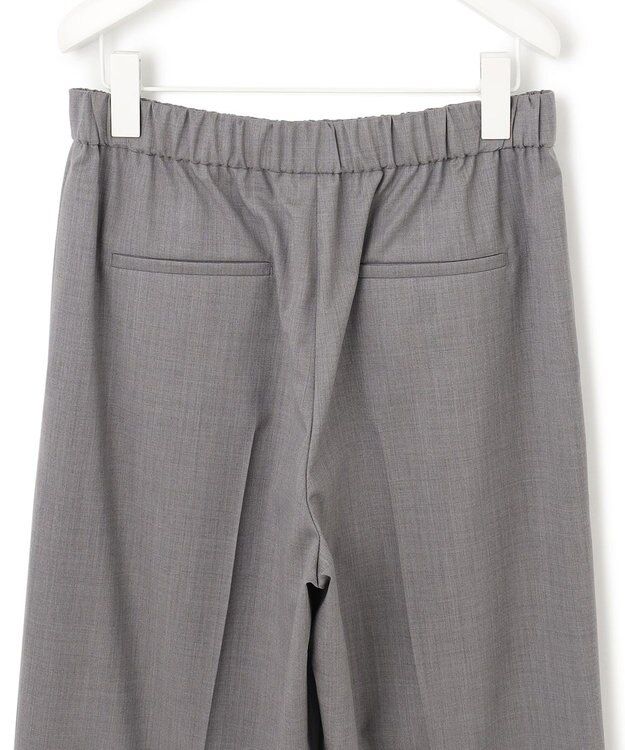 ICB 【洗える】 TWブロード ワイドストレートパンツ ライトグレー系