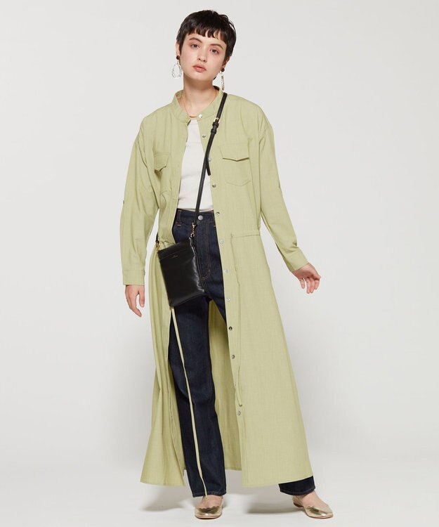 LA BAGAGERIE シープレザー　スクエアミニマムポシェット ブラック