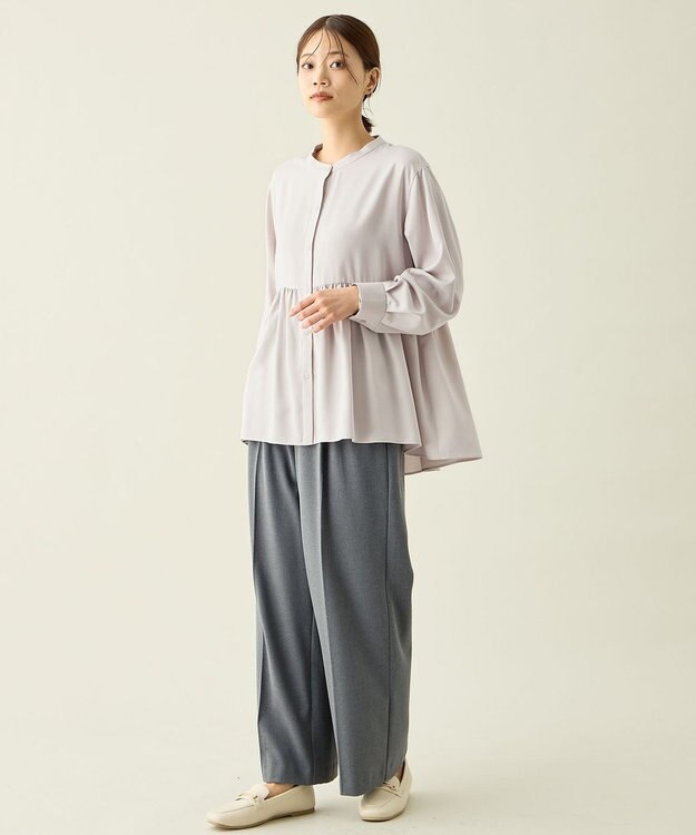 ANY エニィファンクションペプラムブラウス エクリュ