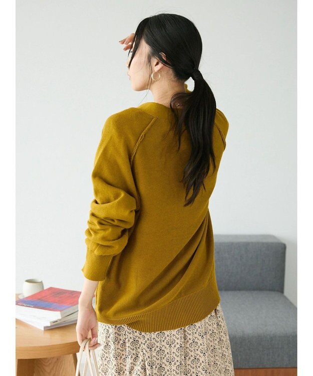 CRAFT STANDARD BOUTIQUE アウトリンキングニットカーディガン Mustard