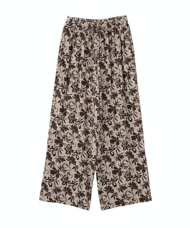 YECCA VECCA アートプリントスリットワイドパンツ Multi