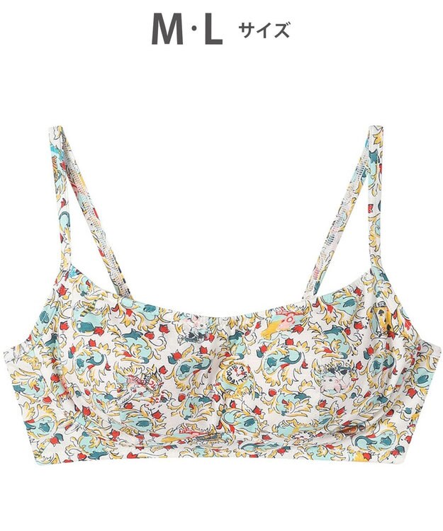 tsumori chisato SLEEP ツモリチサト ノンワイヤーブラ ベア天竺素材(身生地) フルカップ ブラジャー レディース UBX564 /ワコール アイボリー