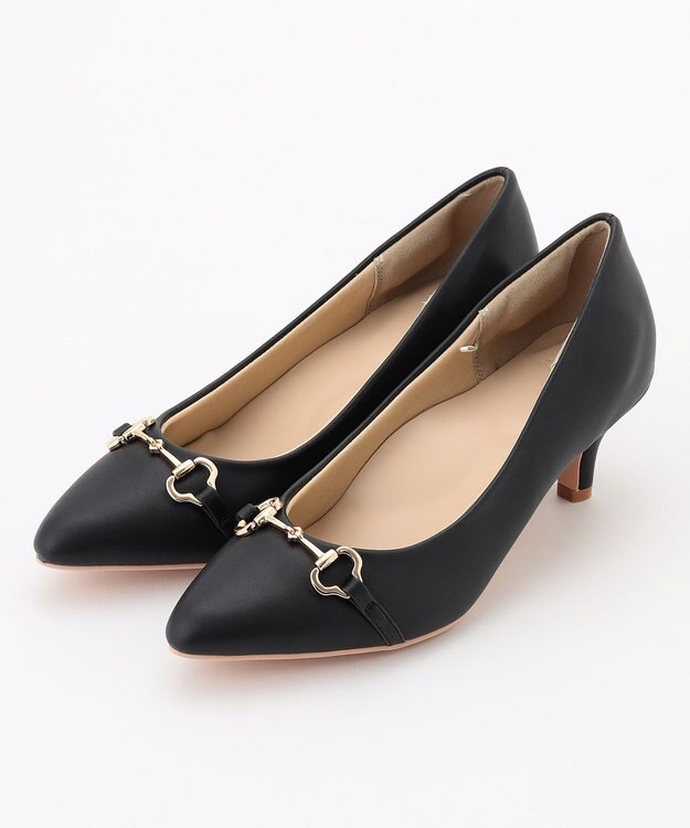 ANY SIS 【22.5～24.5cm】ビット付き パンプス ブラック
