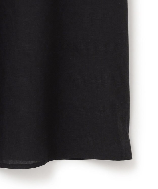 ICB 【先行予約】リネンスラブローン シャツワンピース ブラック