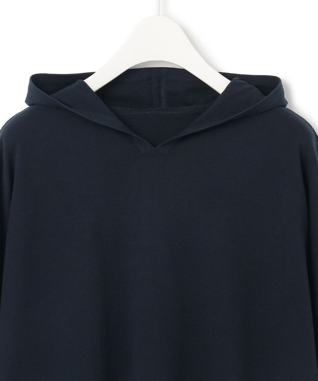 ICB L 【洗える】 ヴィスコースワイド デザインニットプルオーバー ネイビー系